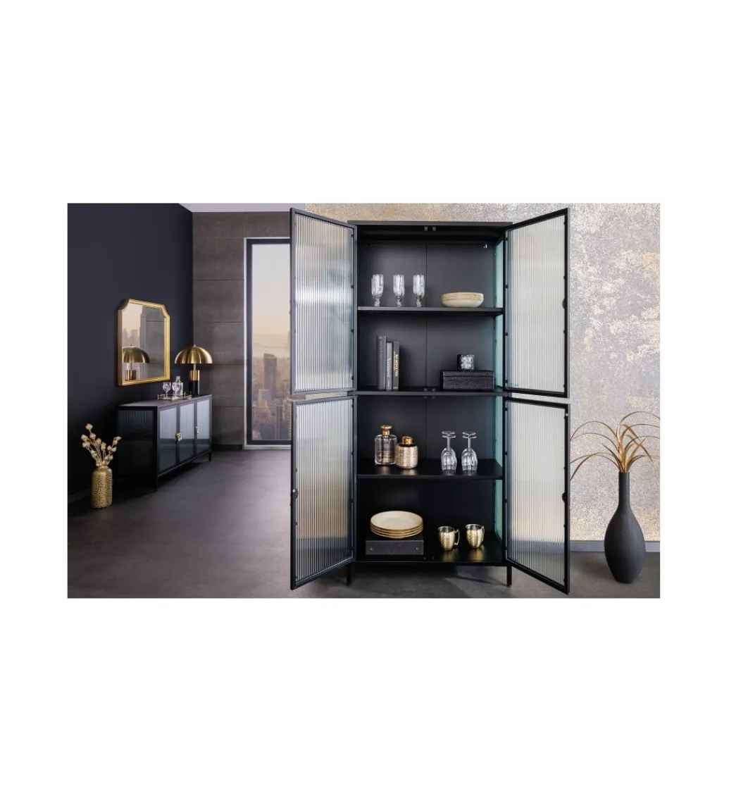 Invicta Interior Witryna OLIMPIA II 80 cm czarna