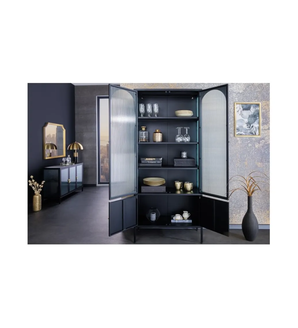 Invicta Interior Witryna OLIMPIA III 80 cm czarna