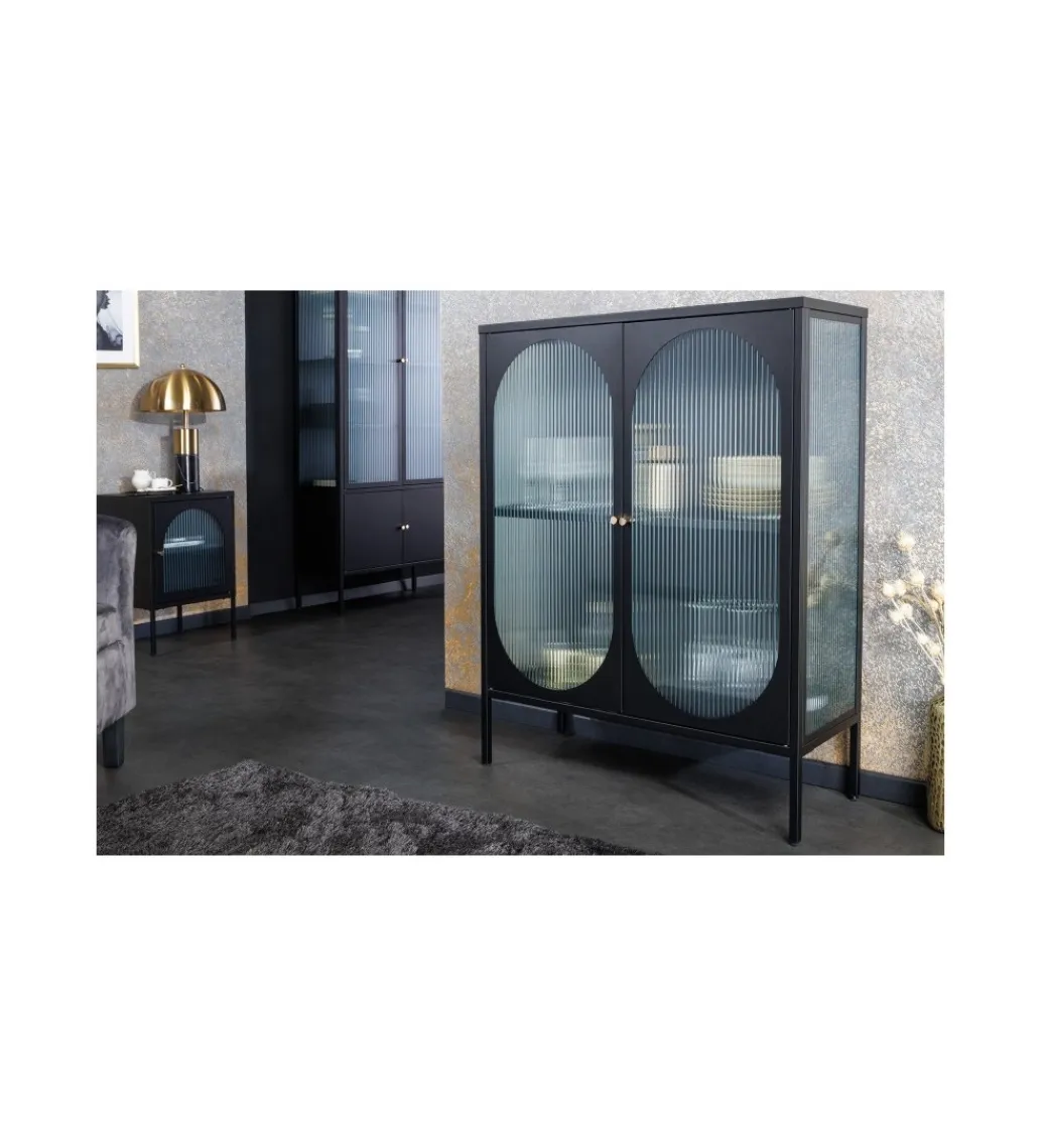 Invicta Interior Witryna OLIMPIA III 90 cm czarna
