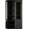 WOOOD Witryna ORGANIZE 215 cm drewno sosna czarny mat