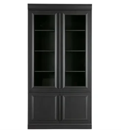 WOOOD Witryna ORGANIZE 215 cm drewno sosna czarny mat