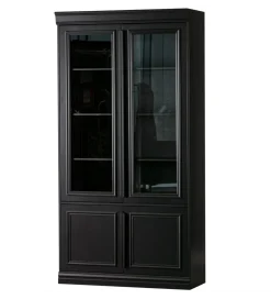 WOOOD Witryna ORGANIZE 215 cm drewno sosna czarny mat