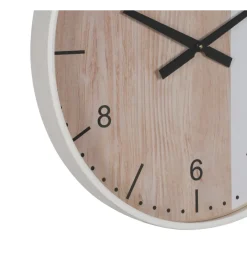 Zona-Design Zegar KUMINA 60 cm naturalny biały