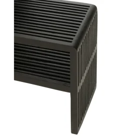 J-Line Zestaw 2 konsol SHELFY 130 i 118 cm drewno teak czarna