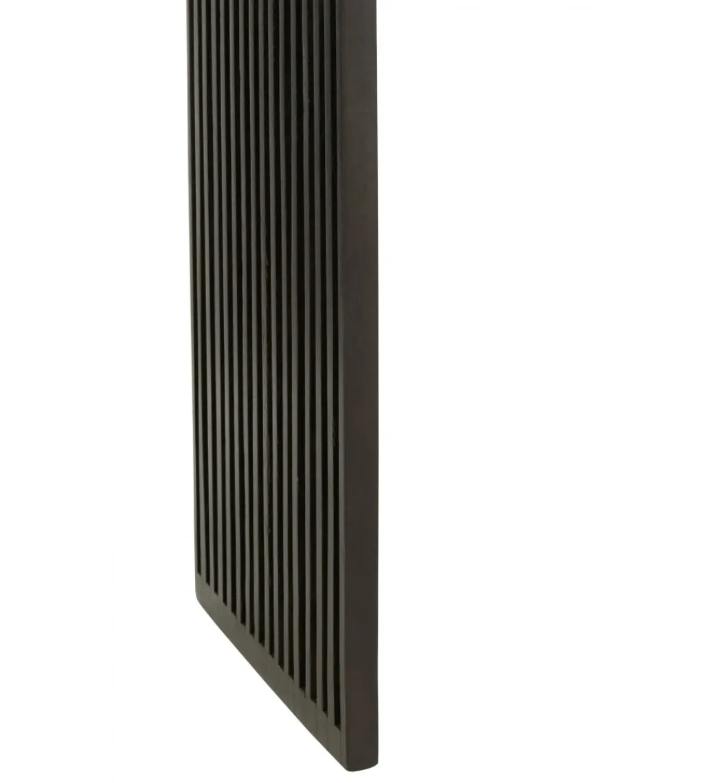 J-Line Zestaw 2 konsol SHELFY 130 i 118 cm drewno teak czarna