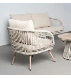 Zona-Design Zestaw ogrodowy DUNA sofa 153 cm dwa fotele 74 cm stolik 66 cm
