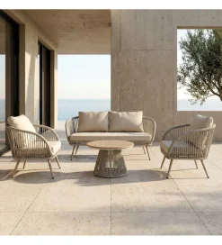 Zona-Design Zestaw ogrodowy DUNA sofa 153 cm dwa fotele 74 cm stolik 66 cm