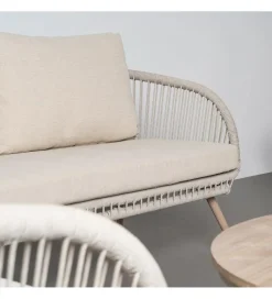 Zona-Design Zestaw ogrodowy DUNA sofa 153 cm dwa fotele 74 cm stolik 66 cm