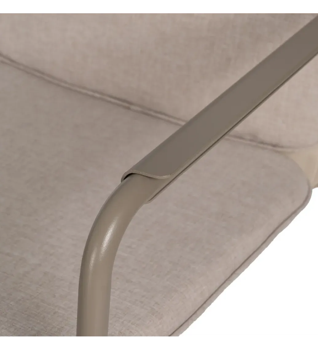Zona-Design Zestaw ogrodowy OMAMA Szary 2 fotele + sofa + stolik