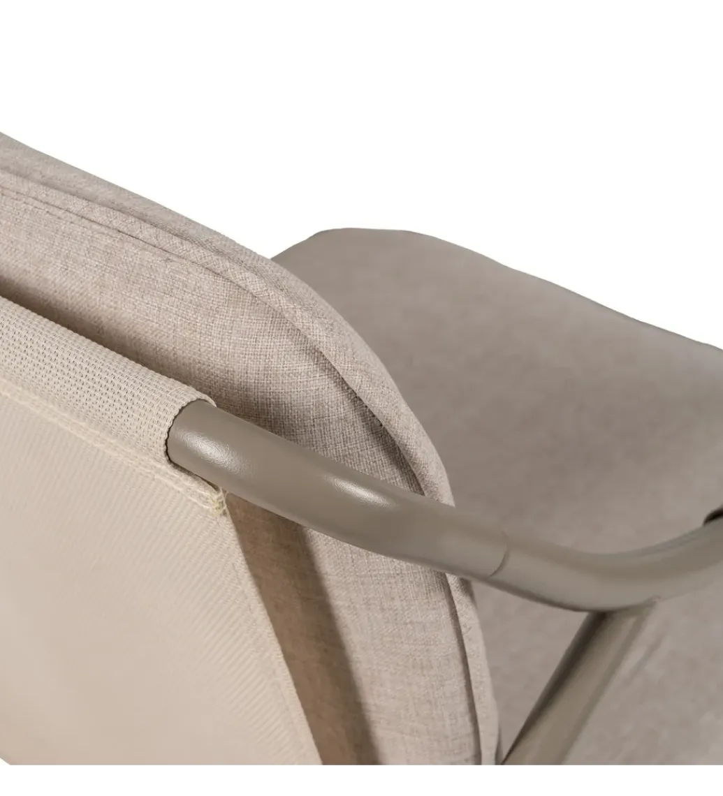 Zona-Design Zestaw ogrodowy OMAMA Szary 2 fotele + sofa + stolik