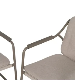 Zona-Design Zestaw ogrodowy OMAMA Szary 2 fotele + sofa + stolik