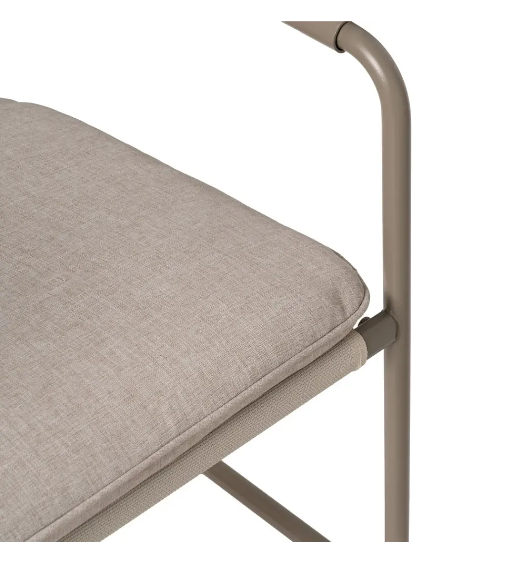 Zona-Design Zestaw ogrodowy OMAMA Szary 2 fotele + sofa + stolik