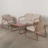 Zona-Design Zestaw ogrodowy OMAMA Terakota 2 fotele + sofa + stolik