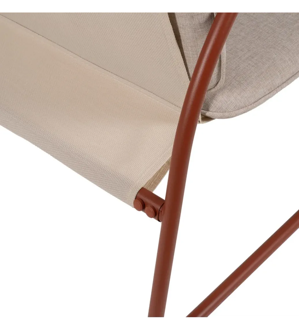 Zona-Design Zestaw ogrodowy OMAMA Terakota 2 fotele + sofa + stolik