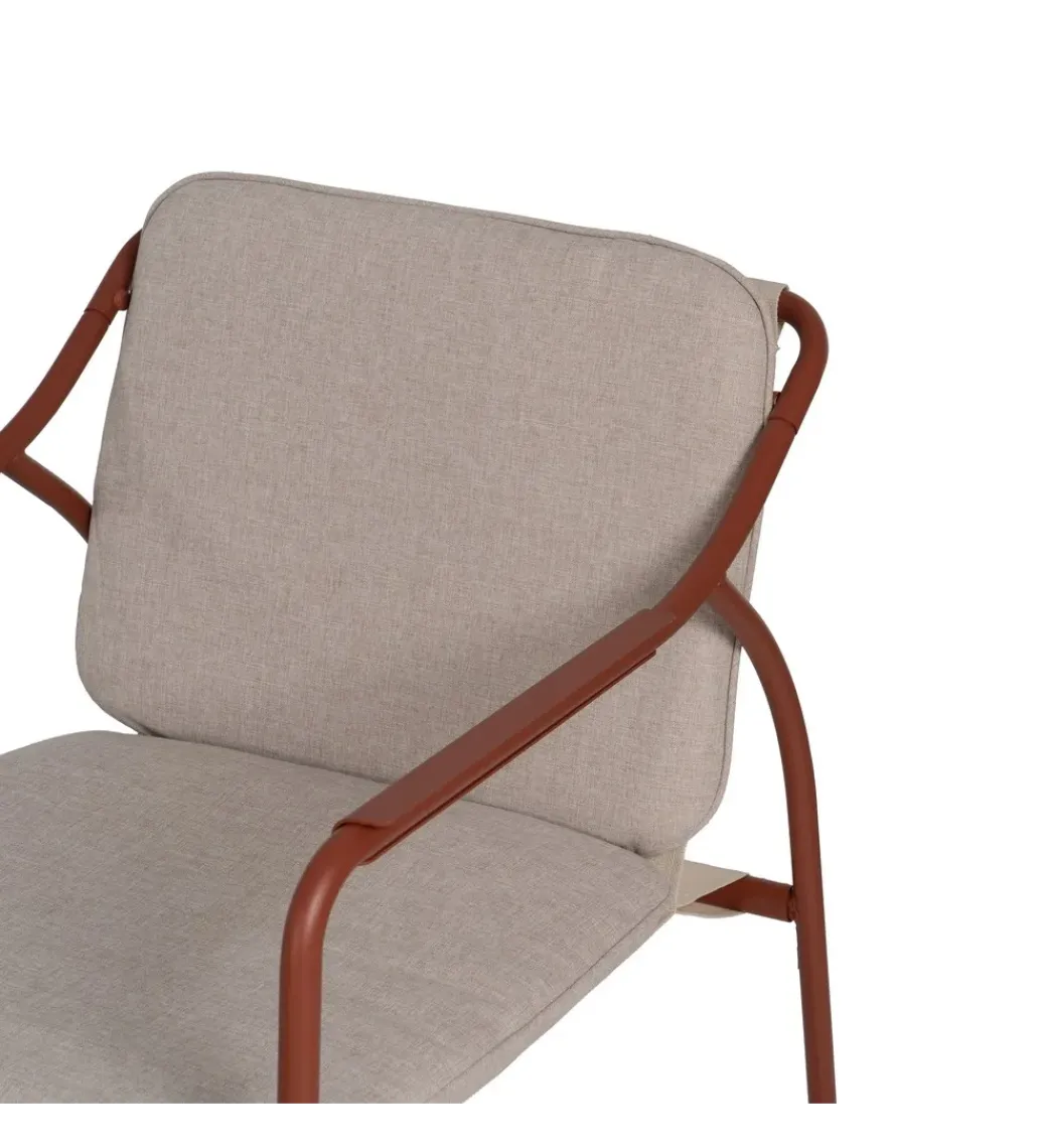 Zona-Design Zestaw ogrodowy OMAMA Terakota 2 fotele + sofa + stolik