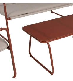 Zona-Design Zestaw ogrodowy OMAMA Terakota 2 fotele + sofa + stolik