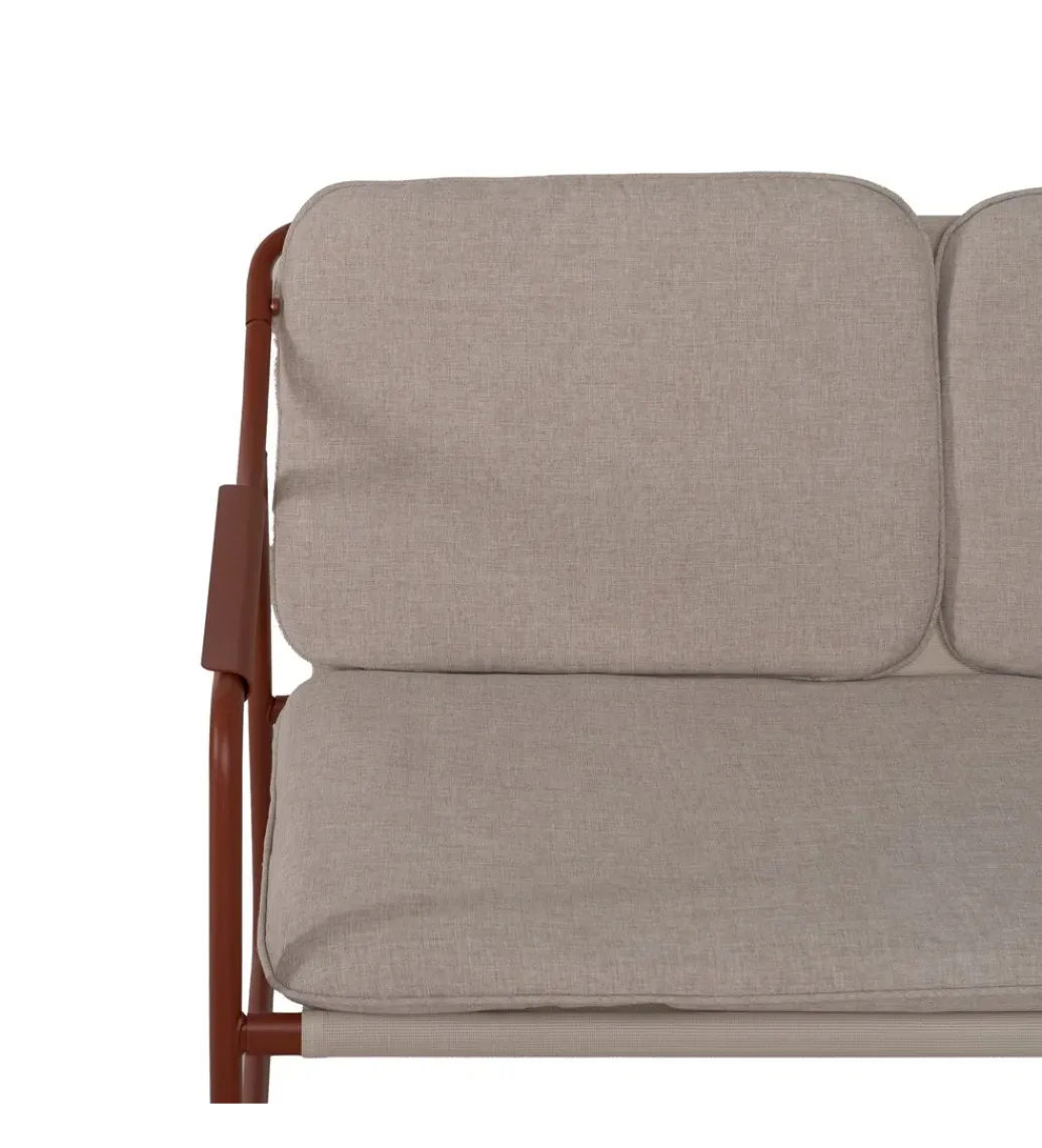 Zona-Design Zestaw ogrodowy OMAMA Terakota 2 fotele + sofa + stolik