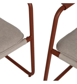 Zona-Design Zestaw ogrodowy OMAMA Terakota 2 fotele + sofa + stolik