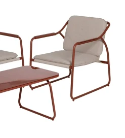 Zona-Design Zestaw ogrodowy OMAMA Terakota 2 fotele + sofa + stolik