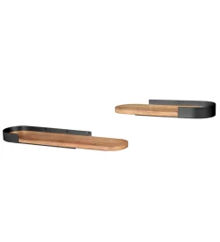 Invicta Interior Zestaw 2 półek PURE NATURE 40 do 60 cm drewno mango