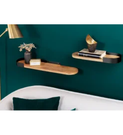 Invicta Interior Zestaw 2 półek PURE NATURE 40 do 60 cm drewno mango