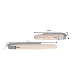 Invicta Interior Zestaw 2 półek PURE NATURE 40 do 60 cm drewno mango