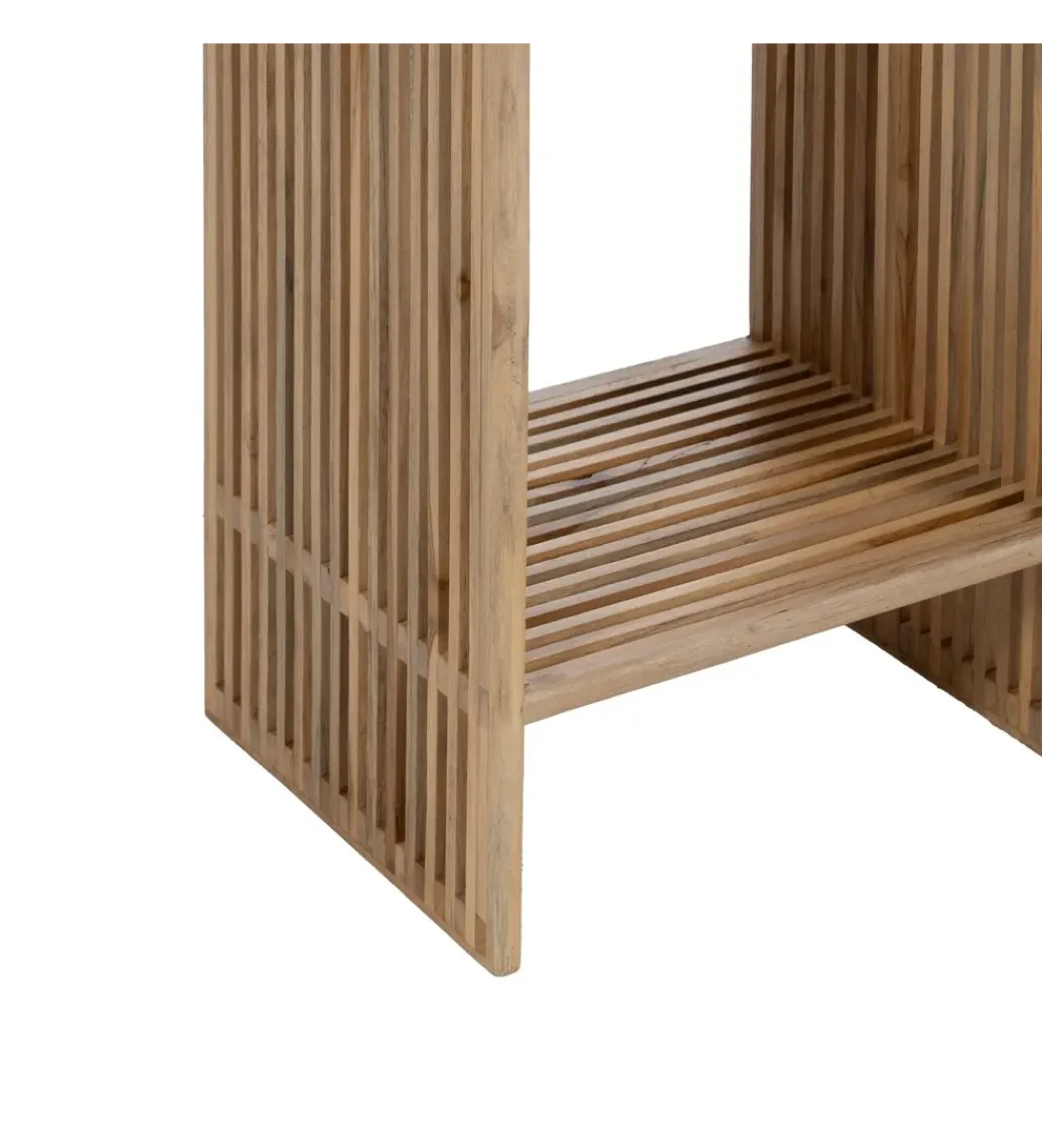 Zona-Design Zestaw 2 regałów BELLAMONTE drewno teak 86 cm 68 cm