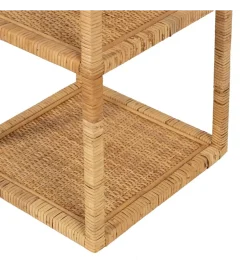 Zona-Design Zestaw 3 regałów z ratanu naturalne