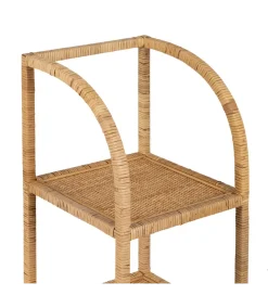 Zona-Design Zestaw 3 regałów z ratanu naturalne
