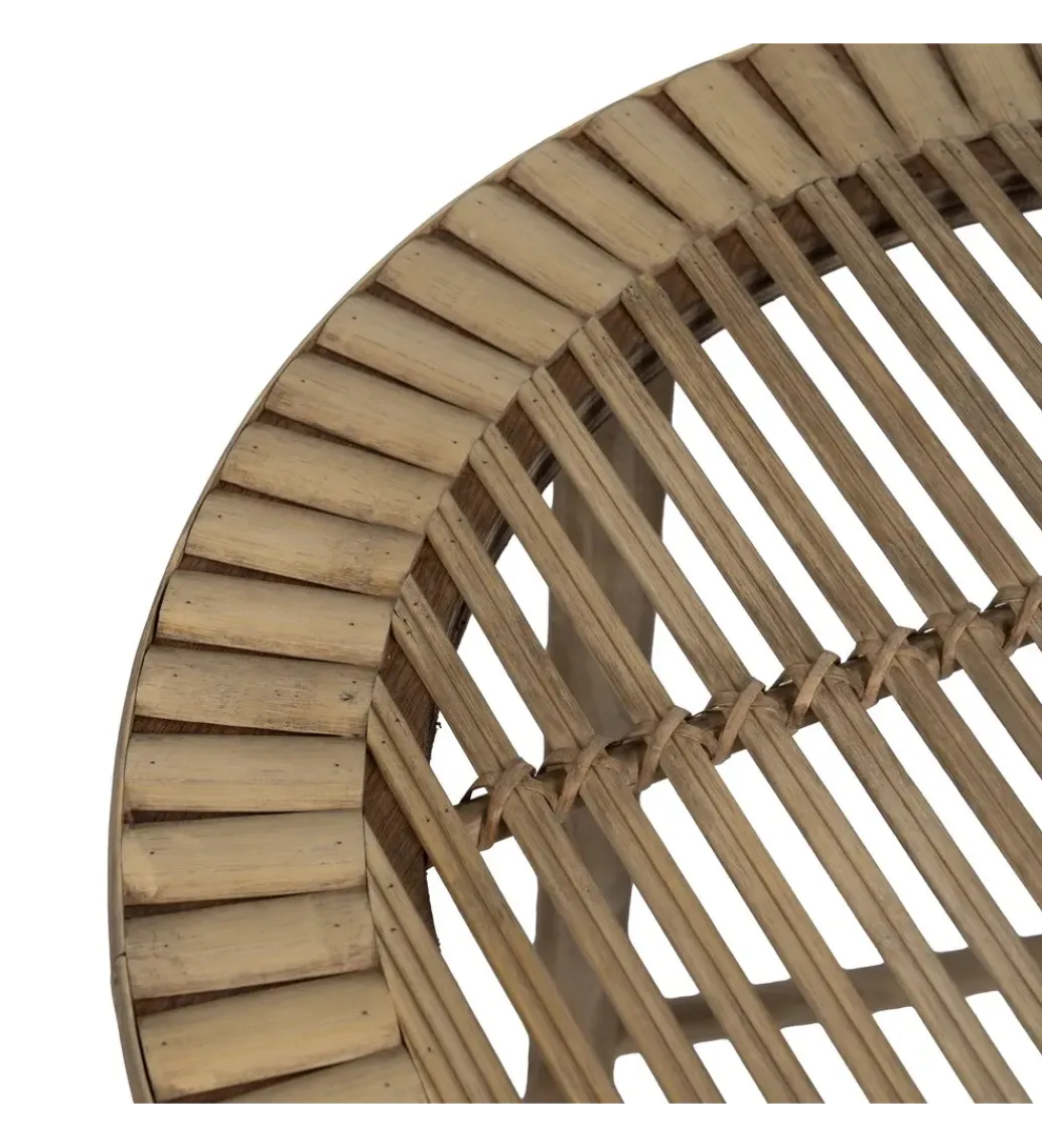 Zona-Design Zestaw stolików BAMBÚ 50 cm 38 cm bambus