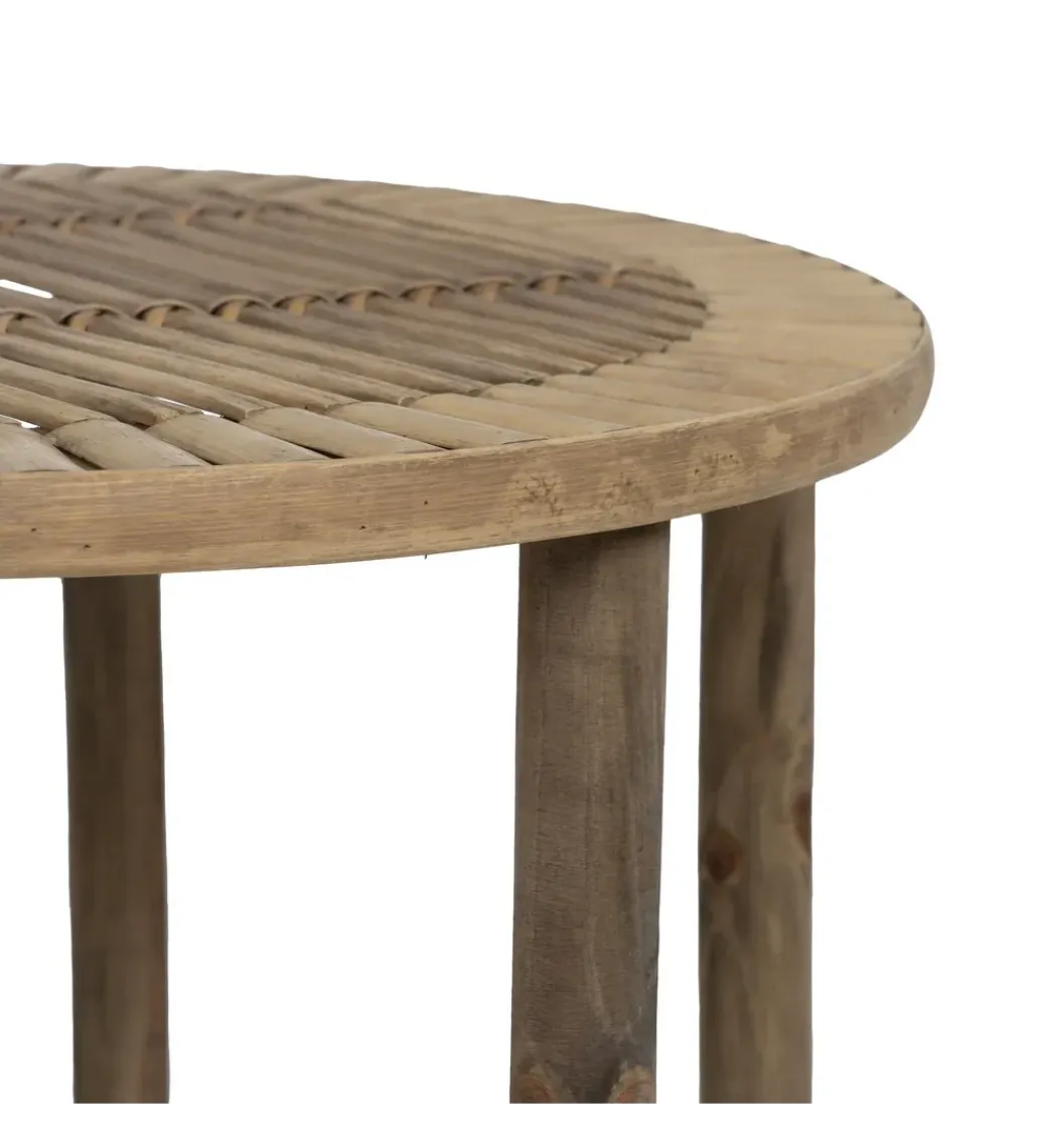 Zona-Design Zestaw stolików BAMBÚ 50 cm 38 cm bambus
