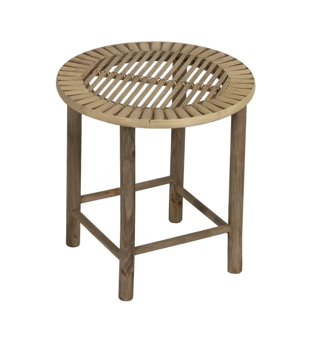 Zona-Design Zestaw stolików BAMBÚ 50 cm 38 cm bambus