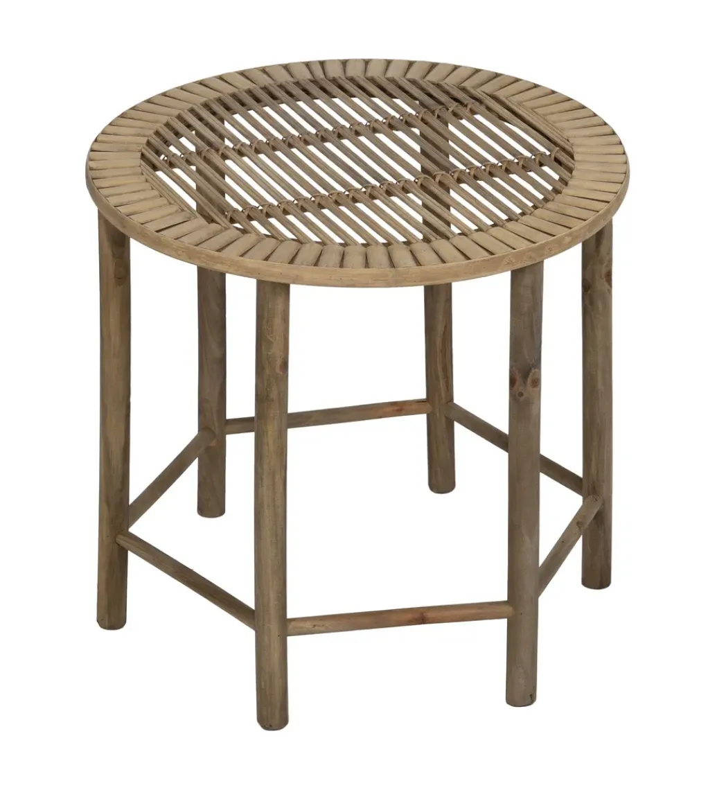 Zona-Design Zestaw stolików BAMBÚ 50 cm 38 cm bambus