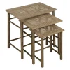 Zona-Design Zestaw stolików BAMBÚ 57 cm 45 cm 34 cm bambus