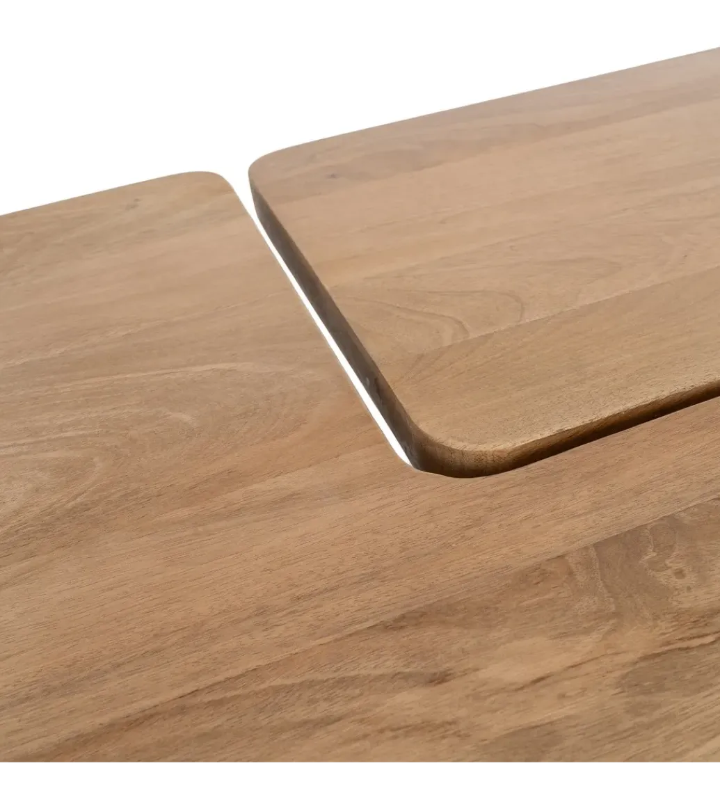 Zona-Design Zestaw 2 stolików kawowych ASANA 120 cm drewno mango