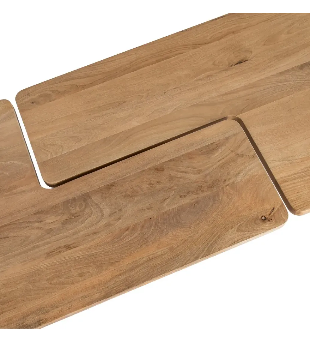 Zona-Design Zestaw 2 stolików kawowych ASANA 120 cm drewno mango
