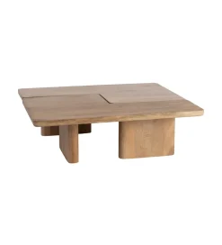 Zona-Design Zestaw 2 stolików kawowych ASANA 120 cm drewno mango