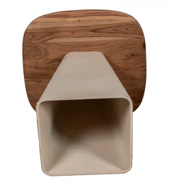 Exclusivas Zestaw 2 stolików kawowych PIMKO 50 cm 40 cm drewno akacja
