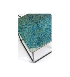 KARE Zestaw 3 stolików kawowych RAY SQUARE 37 cm 43 cm 48 cm