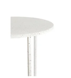 L&L Zestaw 2 stolików kawowych SADAR 50 cm 52 cm białe