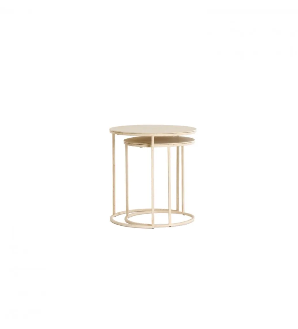 L&L Zestaw 2 stolików kawowych SADAR 50 cm 52 cm