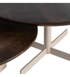 Zona-Design Zestaw 2 stolików kawowych TEKAN 80 cm