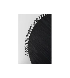 KARE Zestaw 2 stolików kawowych WIRE czarne drewno jesion