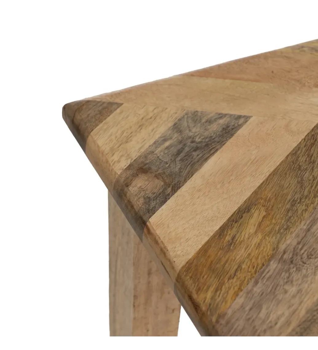Zona-Design Zestaw 3 stolików nocnych PERSERA drewno mango