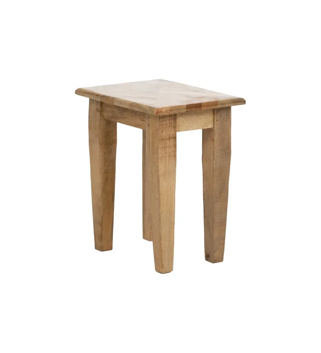 Zona-Design Zestaw 3 stolików nocnych PERSERA drewno mango