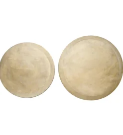 L&L Zestaw 2 stolików TALCA 75 cm 65 cm złoty